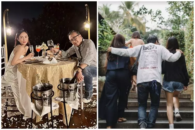 9 Potret Ari Lasso dan Dearly Joshua liburan bareng di Bali, sudah akrab banget dengan anak-anak