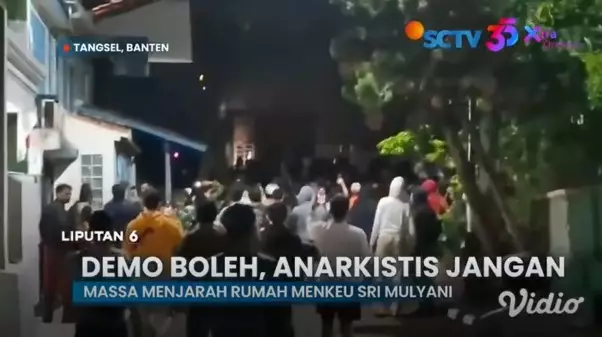 kondisi rumah Sri Mulyani usai dijarah © berbagai sumber kondisi rumah Sri Mulyani usai dijarah © berbagai sumber