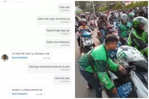 Respect! Aksi solidaritas untuk Indonesia, viral netizen Asia Tenggara pesan makanan untuk driver ojol