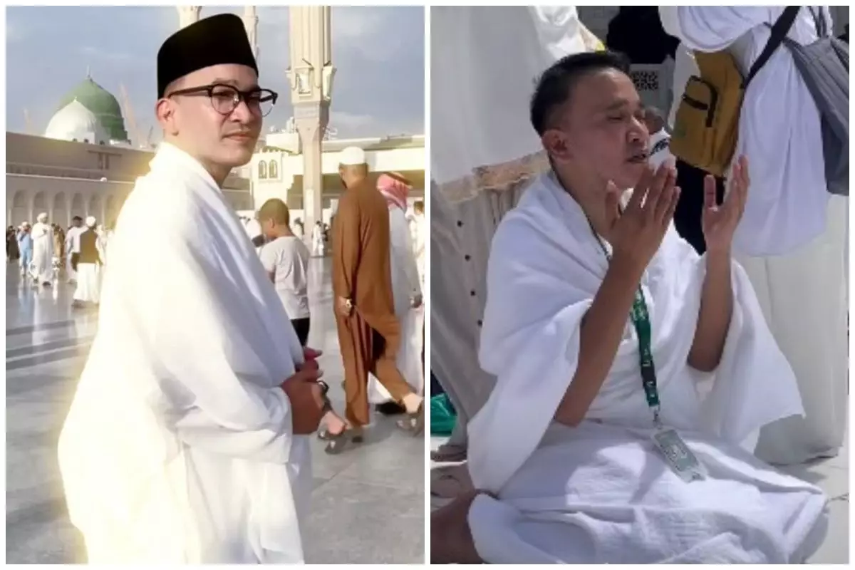 9 Potret khusyuk Ruben Onsu di Tanah Suci, siap jalani umrah perdana usai mualaf