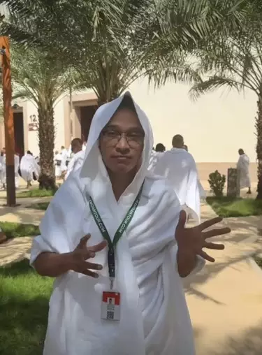 Potret khusyuk Ruben Onsu di Tanah Suci © Instagram