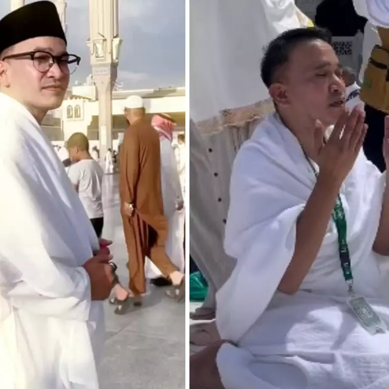 9 Potret khusyuk Ruben Onsu di Tanah Suci, siap jalani umrah perdana usai mualaf