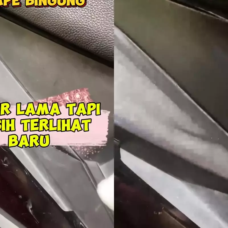 Bukan pakai semir, wanita ini bagikan trik menghitamkan body motor kusam bermodal 1 bahan dapur