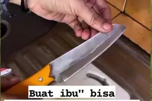 Masih sering pakai batu asahan untuk tajamkan pisau tumpul? Coba 3 cara ini agar lebih praktis