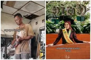 Wanita ini bangga ceritakan ayah tukang las mampu sekolahkan anak hingga tinggi, kisahnya tuai simpati