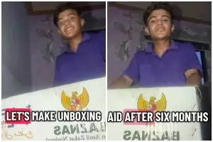6 Bulan tanpa bantuan, pemuda Palestina ini bagikan momen unboxing kiriman dari Indonesia, bikin haru