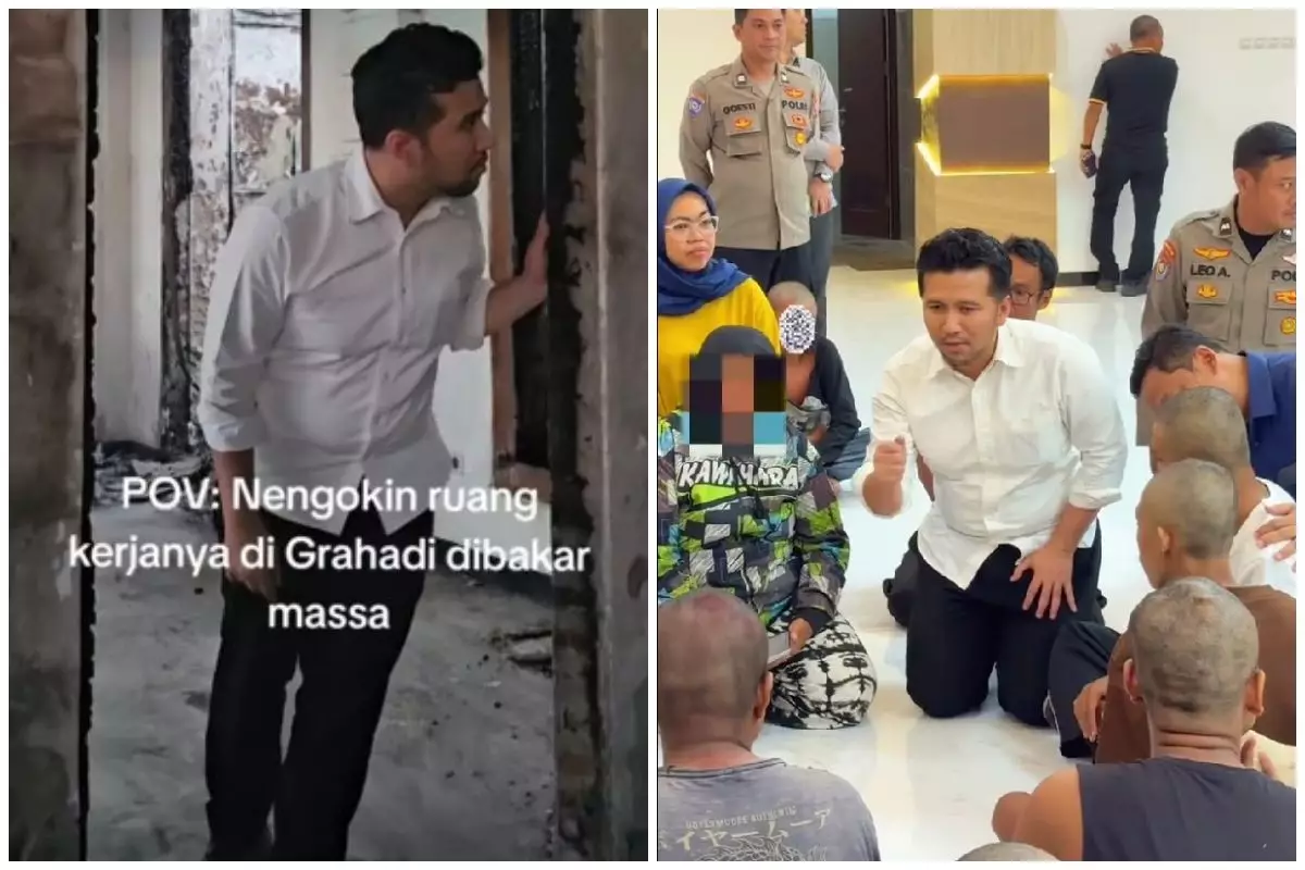 Momen Emil Dardak bertemu pelaku yang bakar Gedung Grahadi, alih-alih marah sikapnya bikin adem