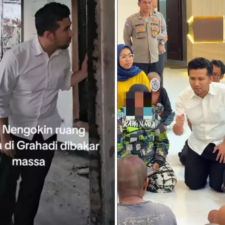 Momen Emil Dardak bertemu pelaku yang bakar Gedung Grahadi, alih-alih marah sikapnya bikin adem