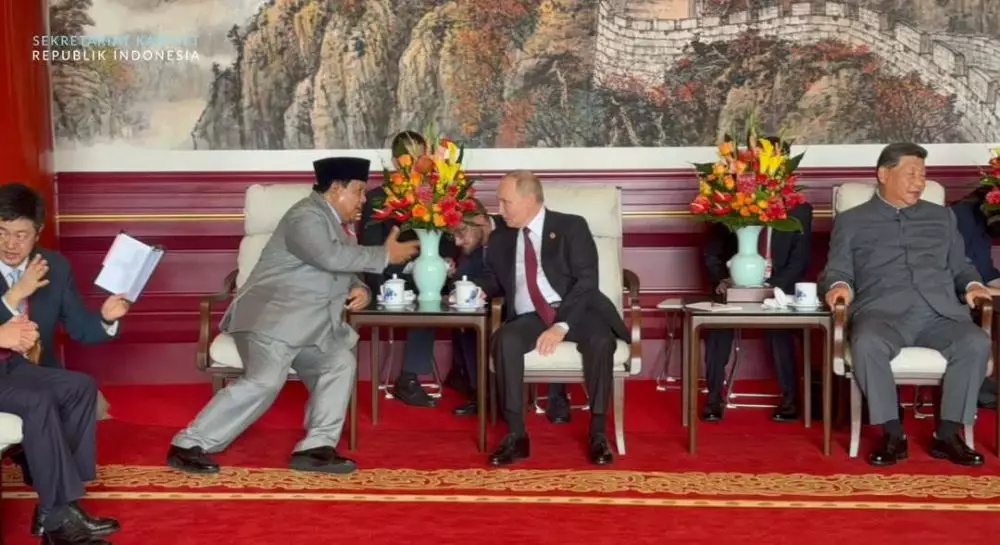 Prabowo hadiri parade militer di China © 2025 Instagram