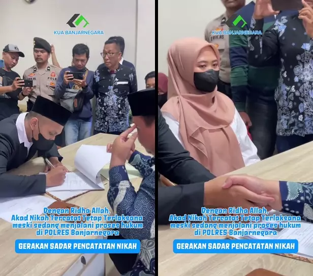 Pasangan menikah di penjara mahar 200 ribu © 2025 TikTok