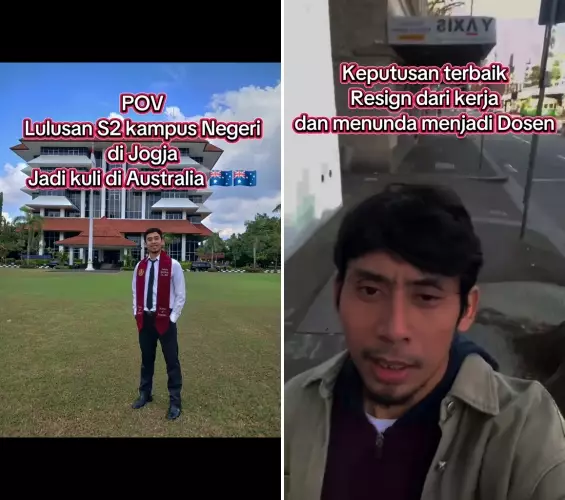 Lulusan S2 pilih resign kerjaan jadi kuli di Australia © 2025 TikTok