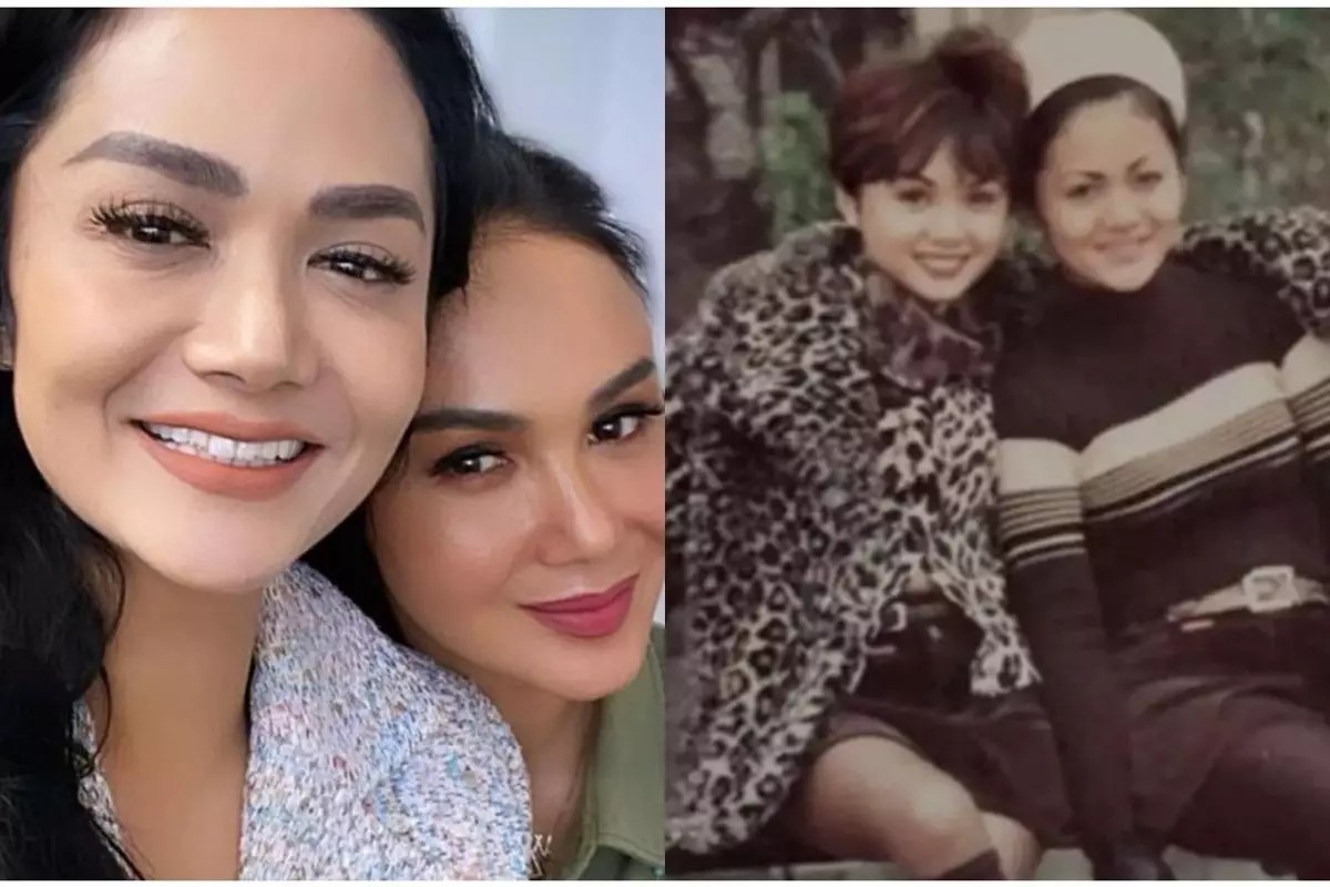 Dikenal sister goals, begini 11 potret lawas kompaknya Krisdayanti dan Yuni Shara sedari kecil