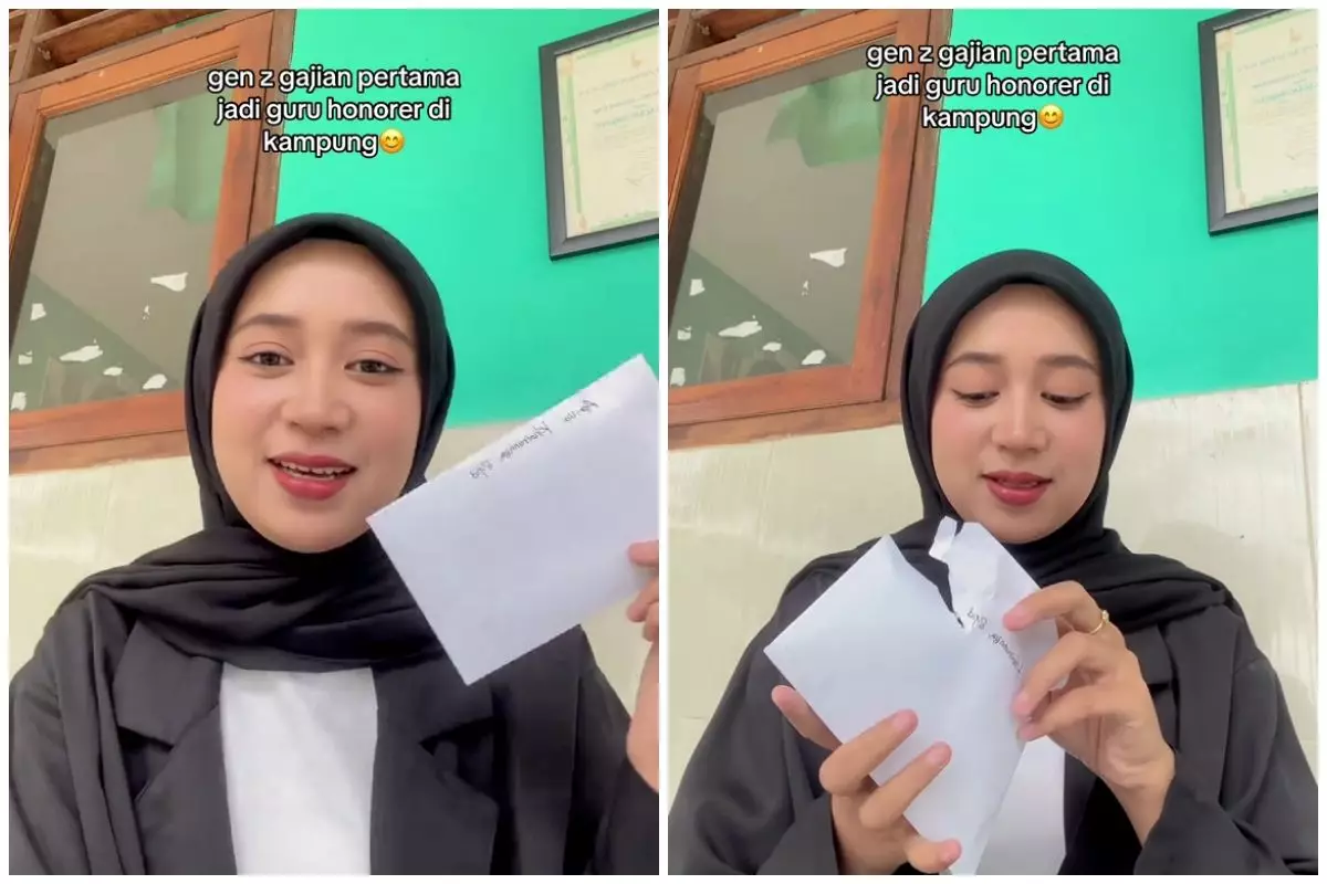 Wanita ini bagikan gaji guru honorer di kampung, syok hanya dibayar Rp12 ribuan per jam 