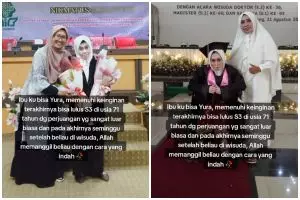 Kisah lansia 71 tahun meninggal dunia seminggu setelah wisuda S3, perjuangannya bikin salut