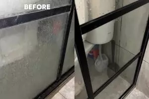 Sering bikin buram, ini cara mudah bersihkan kerak dan jamur di kaca kamar mandi pakai 2 bahan dapur