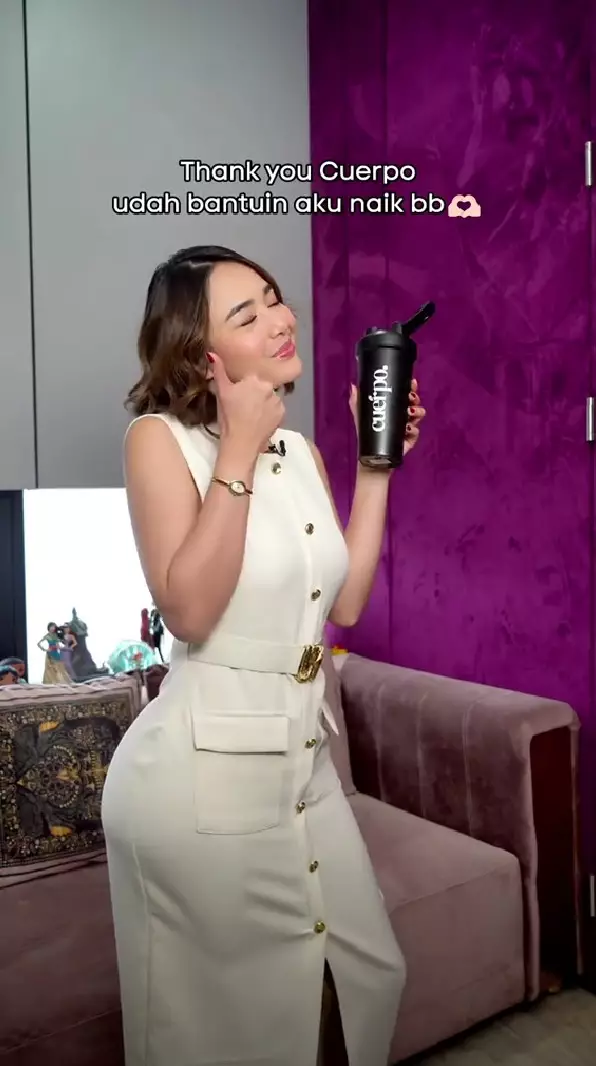 Amanda Manopo dipuji kian body goals © TikTok