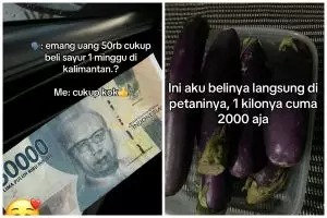 Bikin heran, wanita ini habiskan Rp50 ribu untuk belanja mingguan di Kalimantan, ini caranya bisa irit