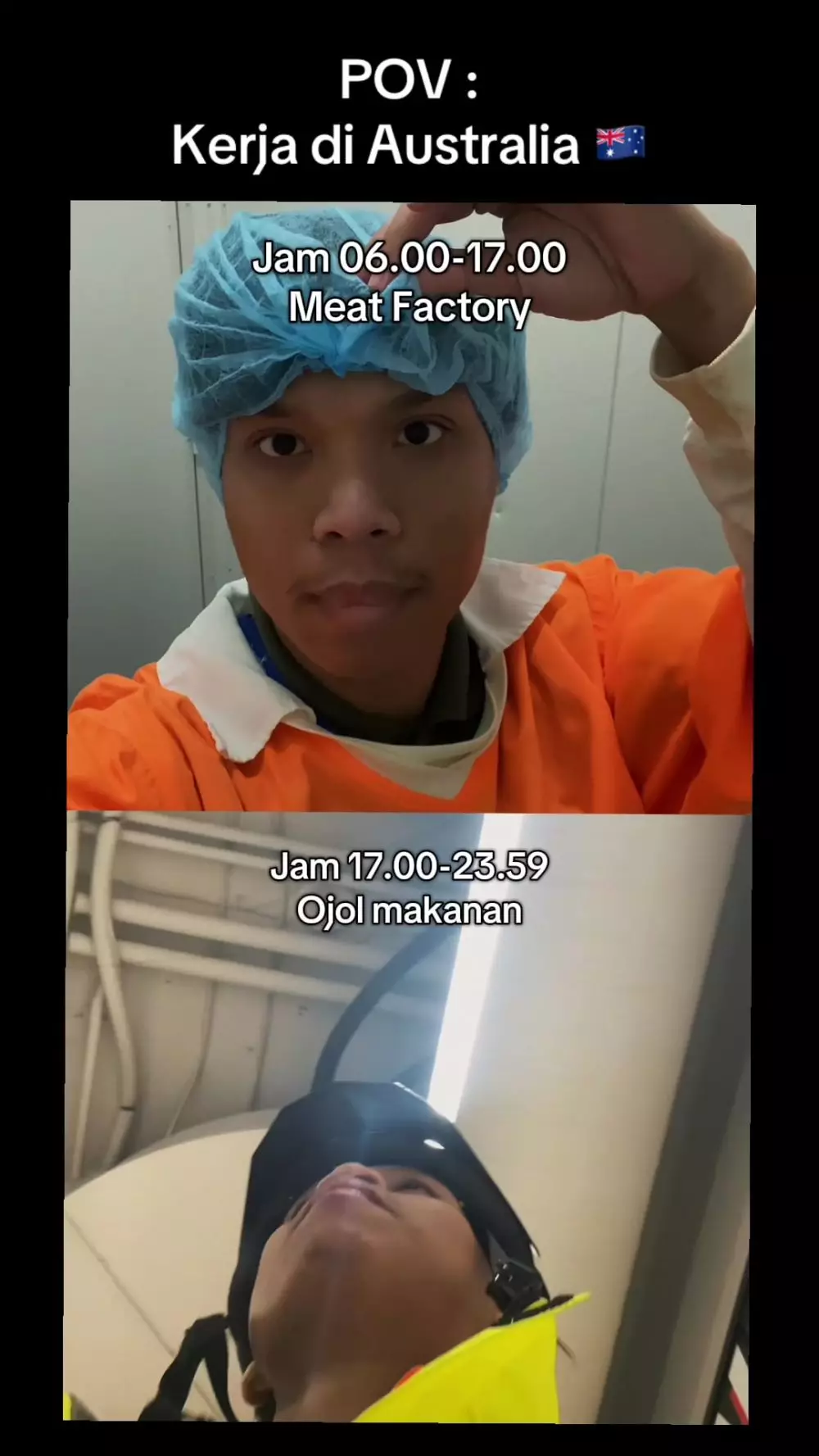 viral pria lulusan IPB jadi buruh di Australia © TikTok