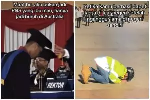Susahnya kerja di Indonesia, viral pria lulusan IPB sujud syukur jadi buruh di Australia, ini kisahnya