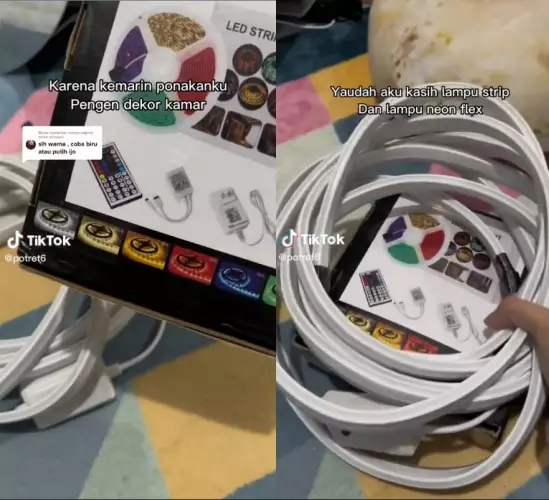 kamar usai didekorasi kayak alam kubur © TikTok kamar usai didekorasi kayak alam kubur © TikTok