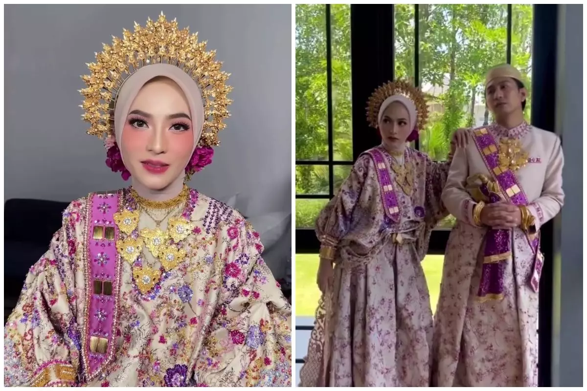 9 Potret pernikahan penyanyi Feby Putri dan Adam Febrian, tampil elegan dengan adat Bugis