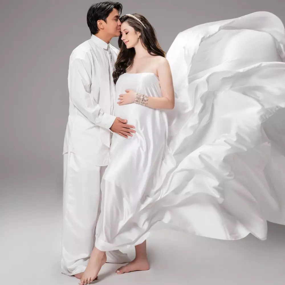 Gender reveal kehamilan Vika tak ada keluarga © Instagram