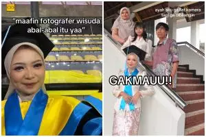 Bayar Rp200 ribu, wanita ini ngeluh dapat fotografer wisuda abal-abal, 8 potret hasilnya bikin nyesek