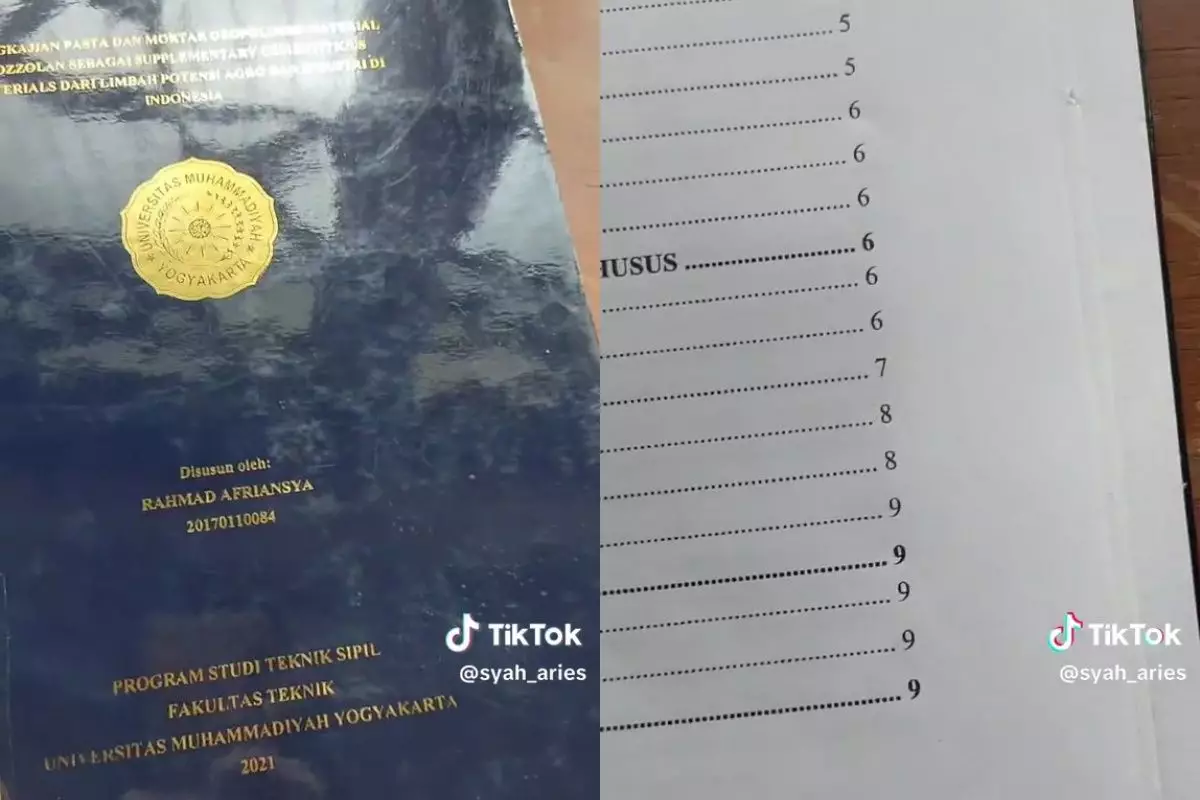 Mahasiswa ini bikin skripsi setebal 10 halaman, awalnya dianggap remeh tapi faktanya mengejutkan