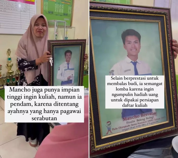 siswa balas kebaikan guru © Instagram