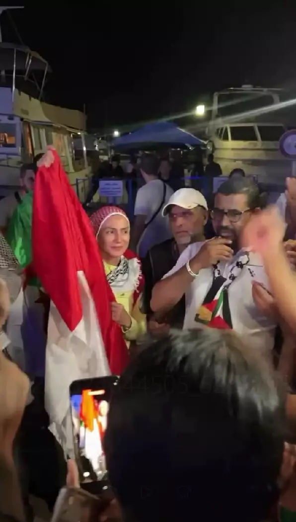 Wanda Hamidah akhirnya berlayar ke Gaza © Instagram Wanda Hamidah akhirnya berlayar ke Gaza © Instagram