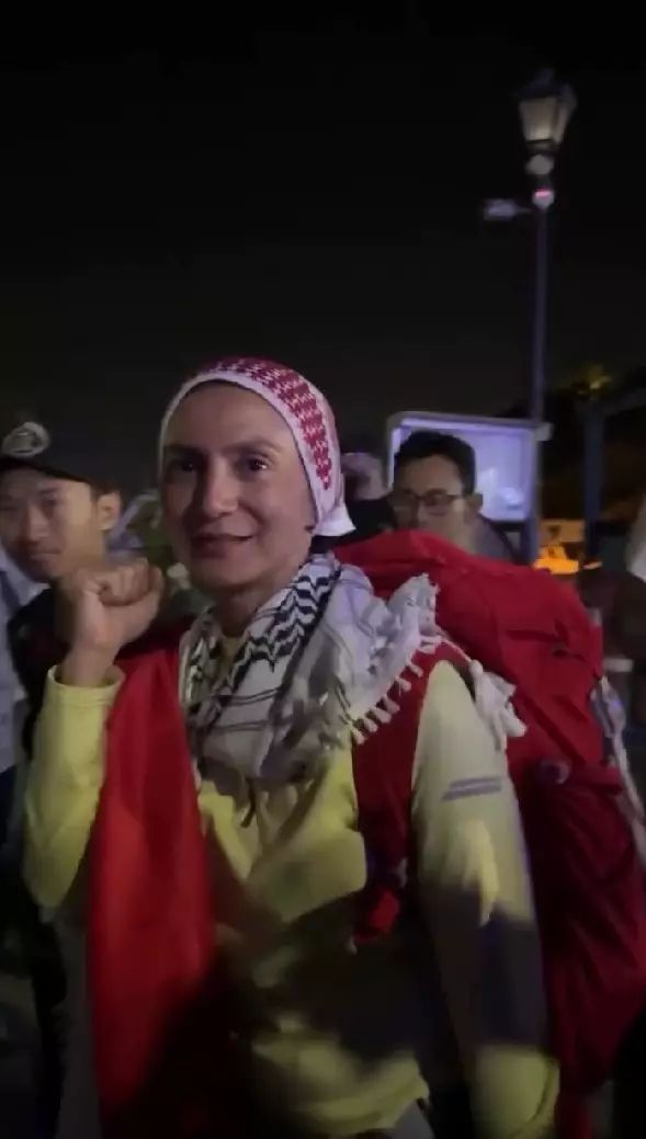 Wanda Hamidah akhirnya berlayar ke Gaza © Instagram Wanda Hamidah akhirnya berlayar ke Gaza © Instagram