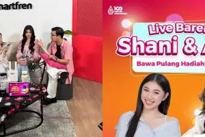 Direbutin ribuan orang, SMARTFREN live bareng Shani Indira & Nastasia Adeline hujan hadiah