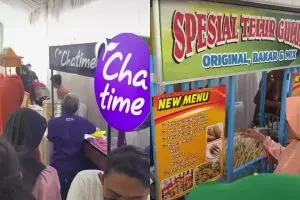 Berasa ke festival jajanan, potret menu prasmanan di kondangan ini nggak biasa, bikin full senyum