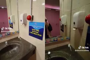 Wanita ini tunjukkan potret toilet umum yang tak biasa, alih-alih kebelet malah jadi pengin joget