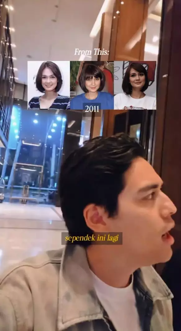 Luna Maya potong rambut pendek © Instagram