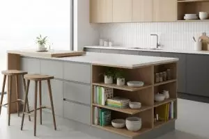 5 Desain dapur dengan storage rak terbuka & tertutup, solusi jitu untuk koleksi peralatan masakmu