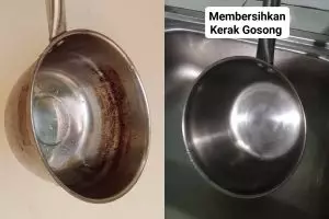 Lupa saat masak atau manasin sayur berujung bikin panci gosong, ini solusinya agar kinclong lagi
