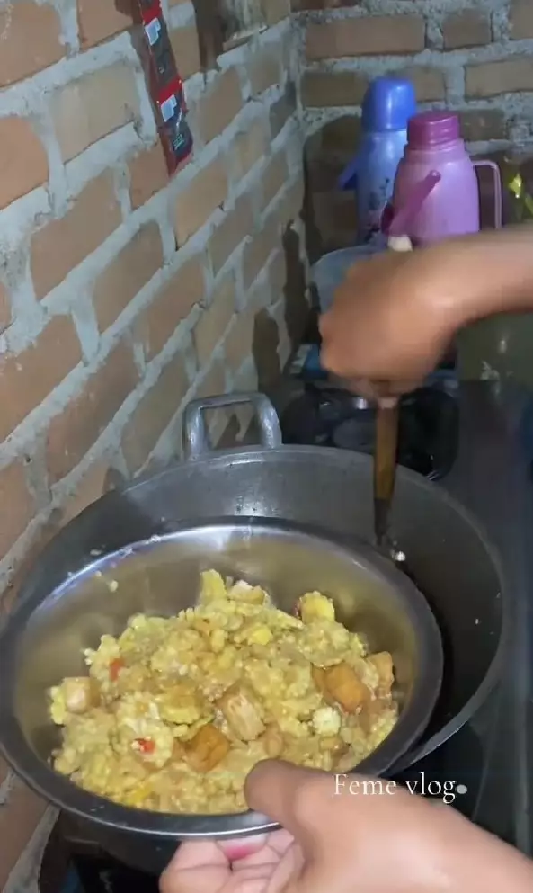bumil atur bujet masak Rp10 ribu © TikTok
