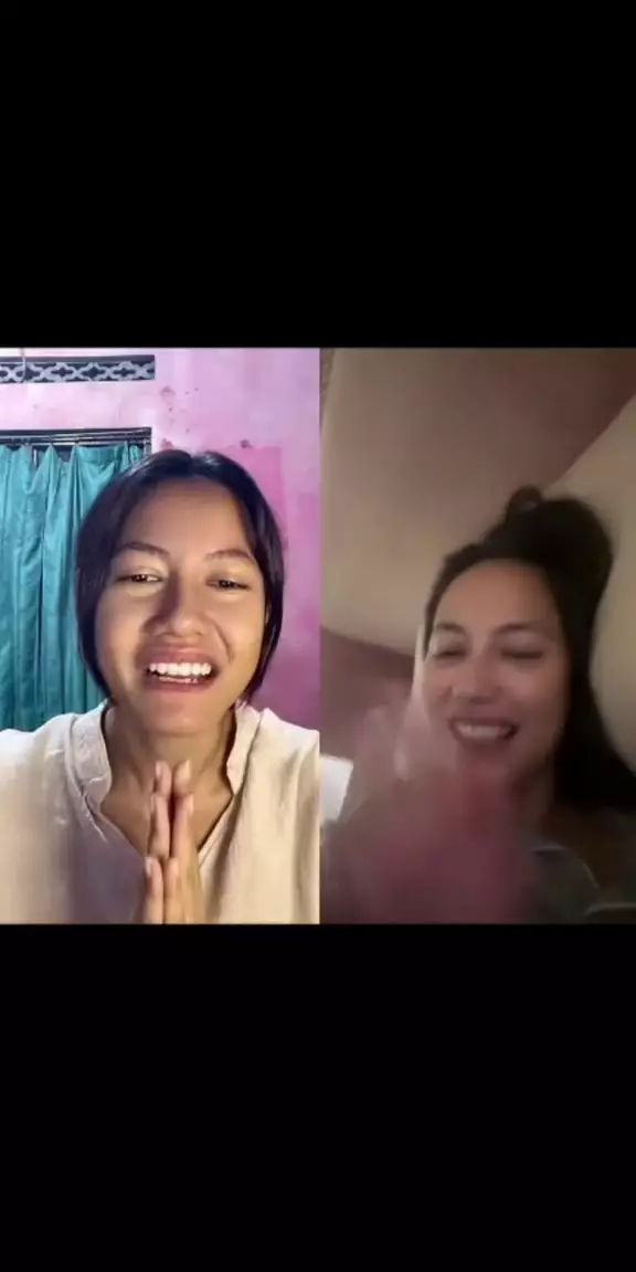 Pevita Pearce live bareng 'kembaran' Klaudia Kristi © 2025 TikTok Pevita Pearce live bareng 'kembaran' Klaudia Kristi © 2025 TikTok