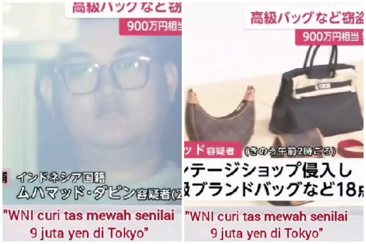 Viral video WNI curi tas Rp1 Miliar di Tokyo, ternyata pelaku baru 3 hari di Jepang