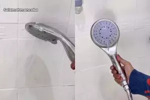 Jangan dibiarkan, shower kamar mandi kotor bisa bikin kulit gatal! Bersihkan dengan 2 bahan dapur ini