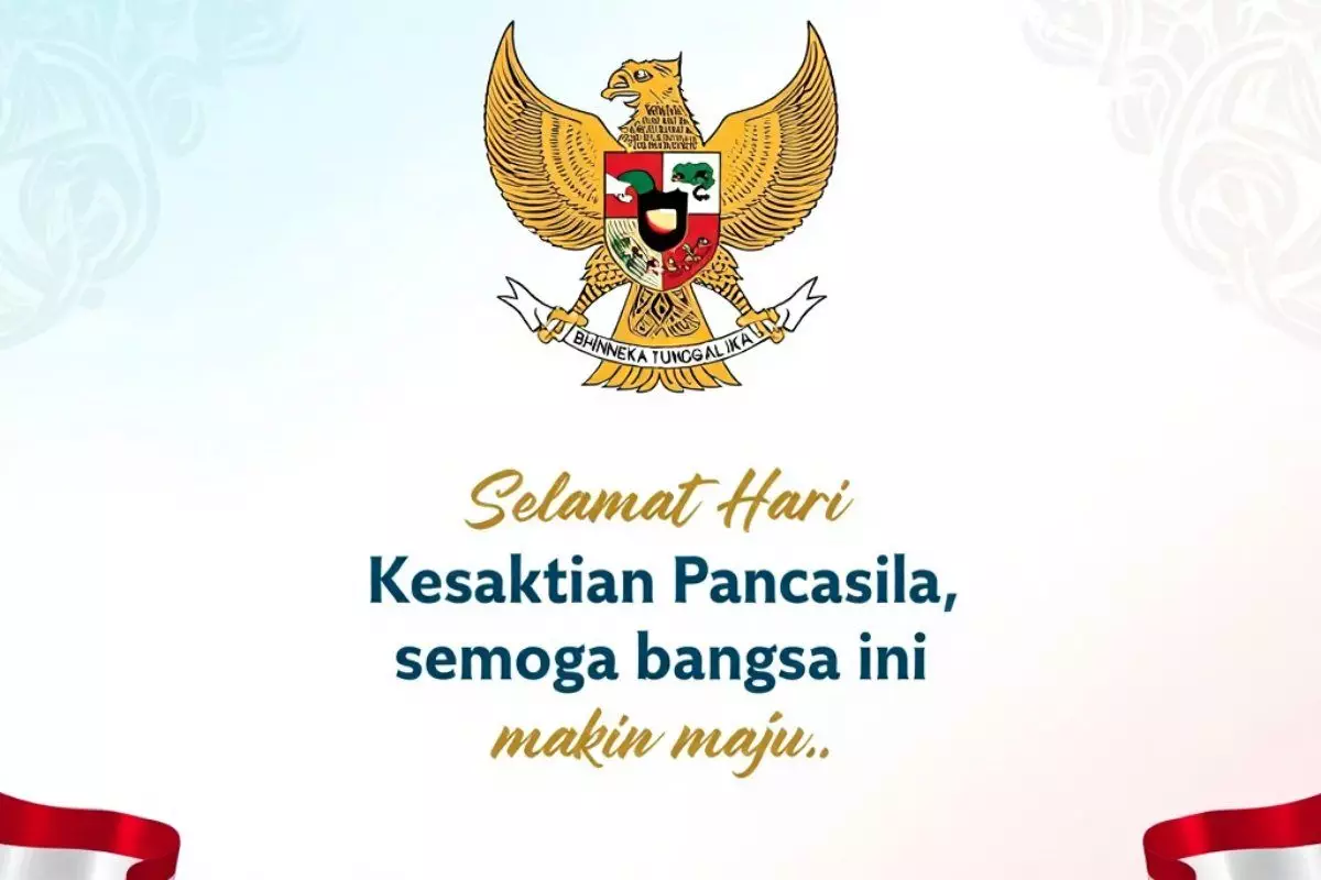 100 Kata-kata twibbon Hari Kesaktian Pancasila 2025, ucapan singkat, bermakna, dan menginspirasi