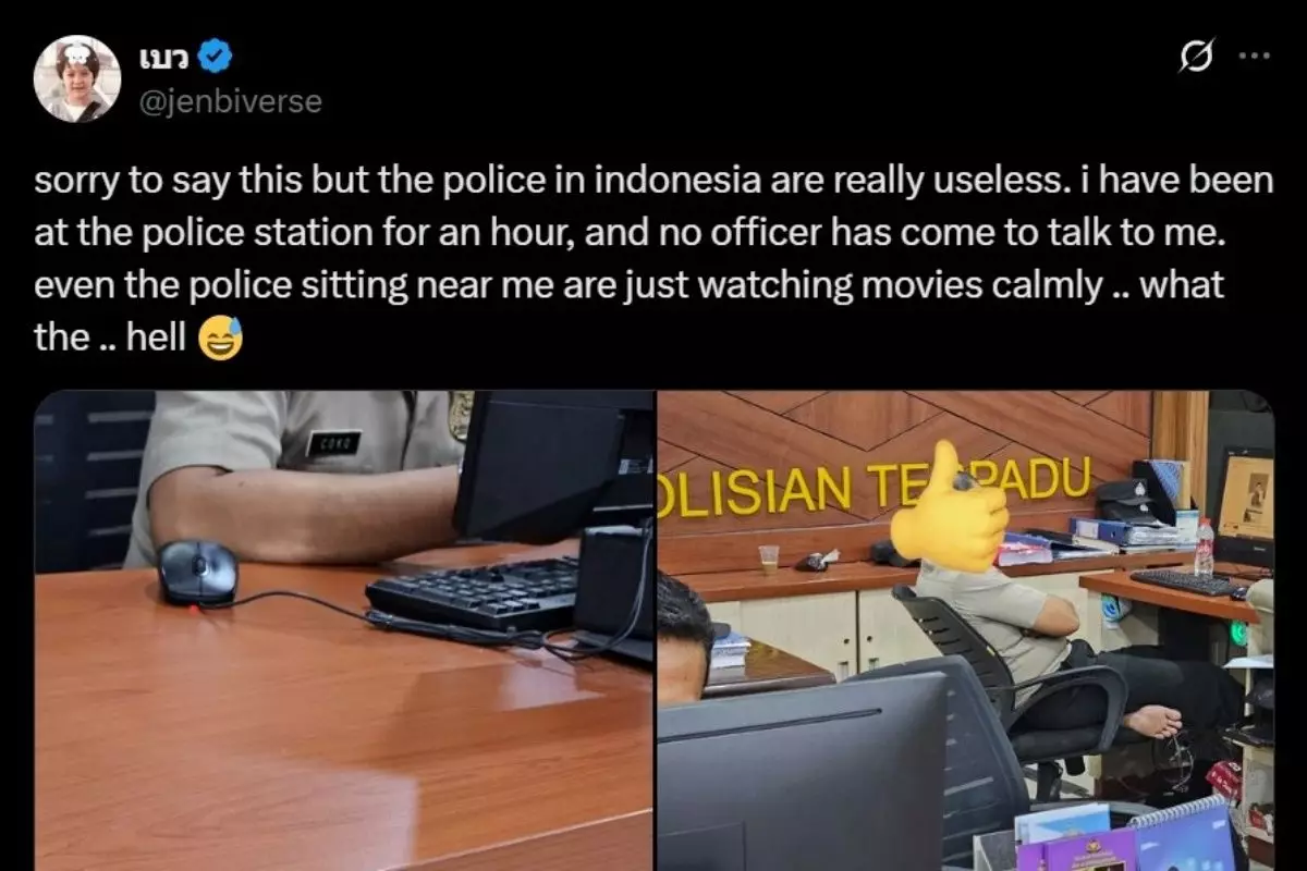 WNA Thailand curhat hp hilang, lapor polisi dicuekin, pilih minta bantuan damkar, begini endingnya