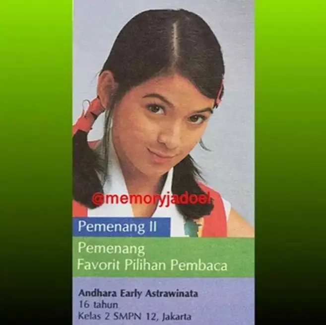 Juara Gadis Sampul dulu presenter top © berbagai sumber