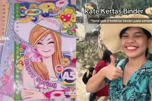 Cewek ini beri rating kertas binder yang jadi koleksi berharga anak 90-an, kamu punya yang mana?