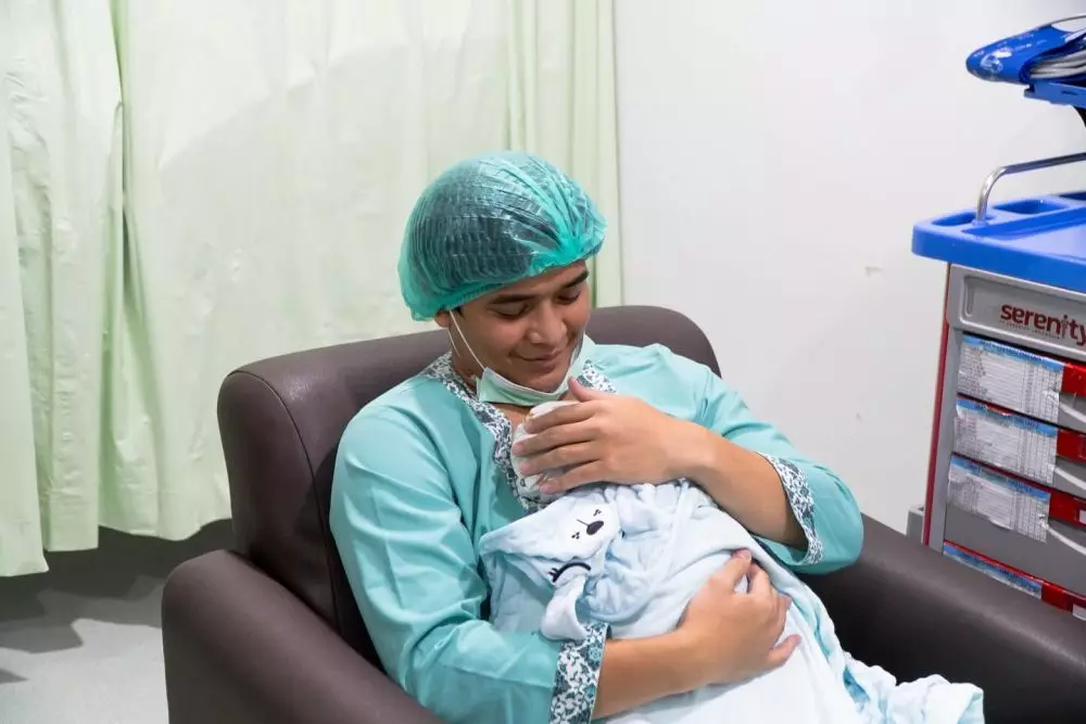 potret persalinan Vika Kolesnaya istri Billy © Instagram potret persalinan Vika Kolesnaya istri Billy © Instagram