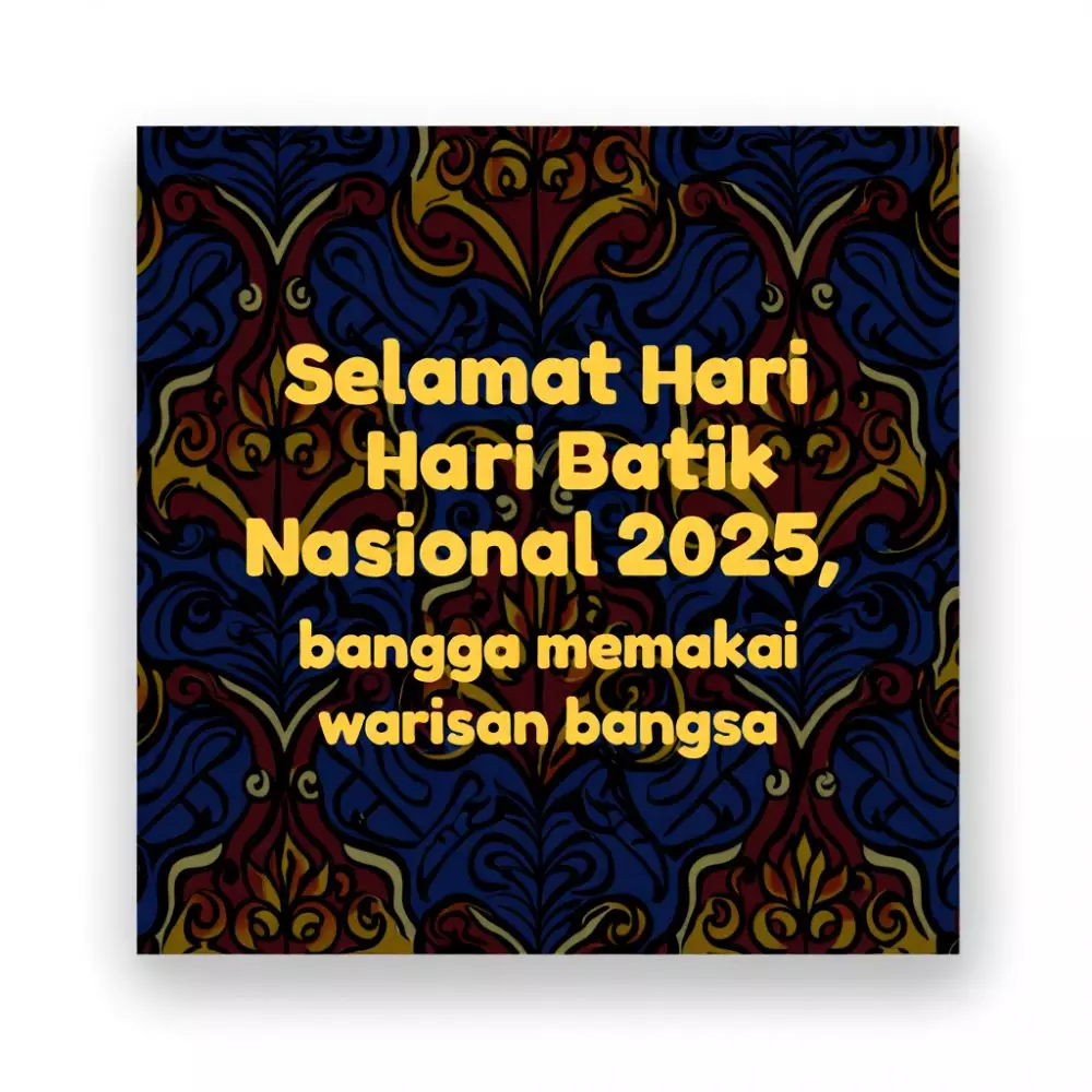 Kata-kata twibbon Hari Batik Nasional 2025 © 2025 brilio.net Kata-kata twibbon Hari Batik Nasional 2025 © 2025 brilio.net