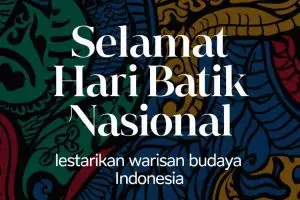 100 Kata-kata twibbon Hari Batik Nasional 2025 yang keren, estetik, dan penuh makna