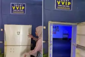 Toilet umum VVIP di rumah makan Kediri ini konsepnya antimainstream, desain interiornya bikin kaget
