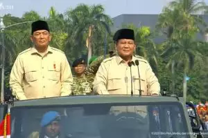 HUT ke-80 TNI di Monas jadi sorotan, Prabowo pimpin langsung upacara dengan gaya penuh wibawa